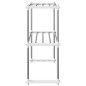 vidaXL Mikrowellenregal Weiß 51x27x63 cm Aluminium vidaXL Mikrowellenregal Weiß 51x27x63 cm Aluminium