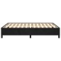 Bettgestell Schwarz 140x190 cm Samt Bettgestell Schwarz 140x190 cm Samt