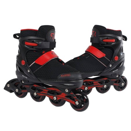 Street Rider Inline-Skates Verstellbar Pro Schwarz Größe 33-37