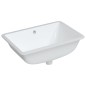 vidaXL Waschbecken Weiß 60x40x21 cm Rechteckig Keramik vidaXL Waschbecken Weiß 60x40x21 cm Rechteckig Keramik