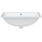vidaXL Waschbecken Weiß 60x40x21 cm Rechteckig Keramik vidaXL Waschbecken Weiß 60x40x21 cm Rechteckig Keramik