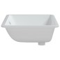 vidaXL Waschbecken Weiß 60x40x21 cm Rechteckig Keramik vidaXL Waschbecken Weiß 60x40x21 cm Rechteckig Keramik