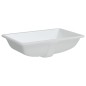 vidaXL Waschbecken Weiß 60x40x21 cm Rechteckig Keramik vidaXL Waschbecken Weiß 60x40x21 cm Rechteckig Keramik