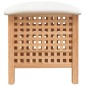 vidaXL Badhocker 48x47,5x52 cm Massivholz Nussbaum vidaXL Badhocker 48x47,5x52 cm Massivholz Nussbaum