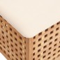 vidaXL Badhocker 48x47,5x52 cm Massivholz Nussbaum vidaXL Badhocker 48x47,5x52 cm Massivholz Nussbaum