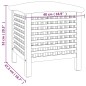 vidaXL Badhocker 48x47,5x52 cm Massivholz Nussbaum vidaXL Badhocker 48x47,5x52 cm Massivholz Nussbaum