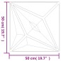vidaXL Wandpaneele 24 Stk. Weiß 50x50 cm XPS 6 m² Stern vidaXL Wandpaneele 24 Stk. Weiß 50x50 cm XPS 6 m² Stern