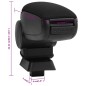 vidaXL Auto-Armlehne Schwarz 12x33x(24-42) cm ABS vidaXL Auto-Armlehne Schwarz 12x33x(24-42) cm ABS