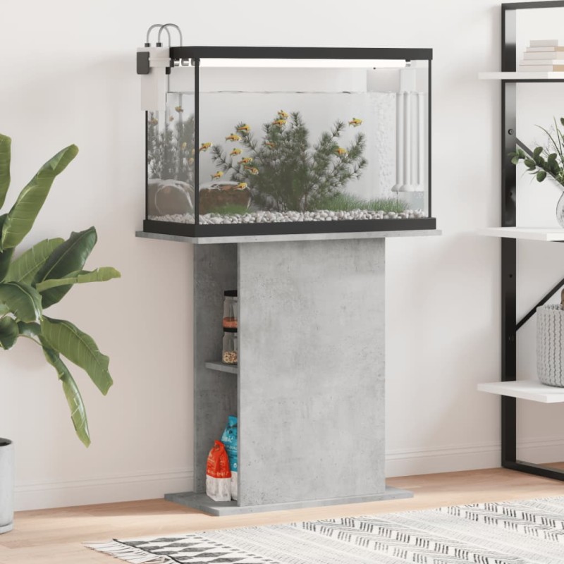 vidaXL Aquariumständer Betongrau 75x36x72,5 cm Holzwerkstoff vidaXL Aquariumständer Betongrau 75x36x72,5 cm Holzwerkstoff