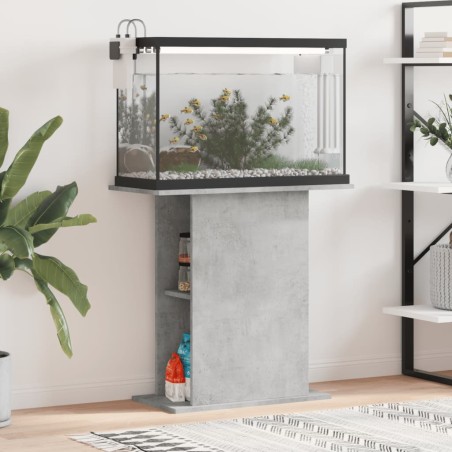 vidaXL Aquariumständer Betongrau 75x36x72,5 cm Holzwerkstoff