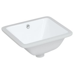 vidaXL Waschbecken Weiß 36,5x32x15,5 cm Rechteckig Keramik