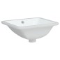 vidaXL Waschbecken Weiß 36,5x32x15,5 cm Rechteckig Keramik vidaXL Waschbecken Weiß 36,5x32x15,5 cm Rechteckig Keramik