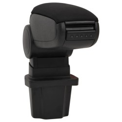 vidaXL Auto-Armlehne Schwarz 13,5x32,5x(31-46,5) cm ABS