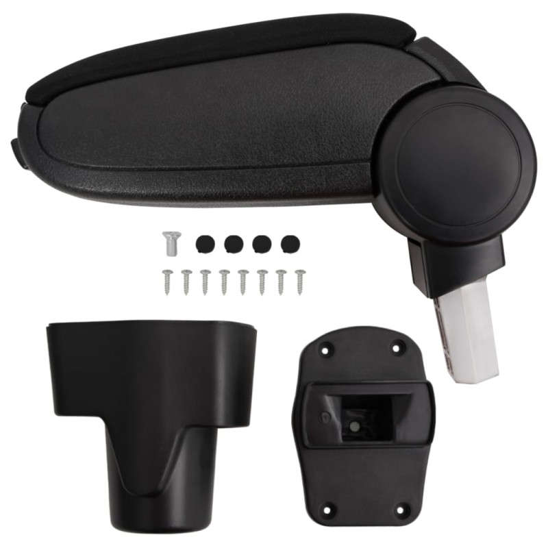 vidaXL Auto-Armlehne Schwarz 13x34x(36,5-53) cm ABS vidaXL Auto-Armlehne Schwarz 13x34x(36,5-53) cm ABS