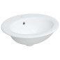 vidaXL Waschbecken Weiß 52x46x20 cm Oval Keramik vidaXL Waschbecken Weiß 52x46x20 cm Oval Keramik