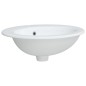 vidaXL Waschbecken Weiß 52x46x20 cm Oval Keramik vidaXL Waschbecken Weiß 52x46x20 cm Oval Keramik