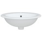 vidaXL Waschbecken Weiß 52x46x20 cm Oval Keramik vidaXL Waschbecken Weiß 52x46x20 cm Oval Keramik