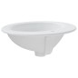 vidaXL Waschbecken Weiß 52x46x20 cm Oval Keramik vidaXL Waschbecken Weiß 52x46x20 cm Oval Keramik
