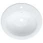 vidaXL Waschbecken Weiß 52x46x20 cm Oval Keramik vidaXL Waschbecken Weiß 52x46x20 cm Oval Keramik