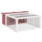 vidaXL Kaninchenstall Mokka 117,5x97x47,5 cm Massivholz Kiefer vidaXL Kaninchenstall Mokka 117,5x97x47,5 cm Massivholz Kiefer