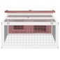 vidaXL Kaninchenstall Mokka 117,5x97x47,5 cm Massivholz Kiefer vidaXL Kaninchenstall Mokka 117,5x97x47,5 cm Massivholz Kiefer