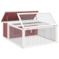 vidaXL Kaninchenstall Mokka 117,5x97x47,5 cm Massivholz Kiefer vidaXL Kaninchenstall Mokka 117,5x97x47,5 cm Massivholz Kiefer