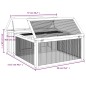 vidaXL Kaninchenstall Mokka 117,5x97x47,5 cm Massivholz Kiefer vidaXL Kaninchenstall Mokka 117,5x97x47,5 cm Massivholz Kiefer