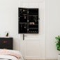 vidaXL Spiegel-Schmuckschrank mit LED-Beleuchtung Wandmontage Schwarz vidaXL Spiegel-Schmuckschrank mit LED-Beleuchtung Wandmontage Schwarz