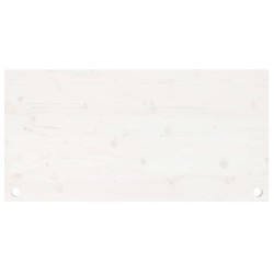 vidaXL Schreibtischplatte Weiß 110x55x2,5 cm Massivholz Kiefer