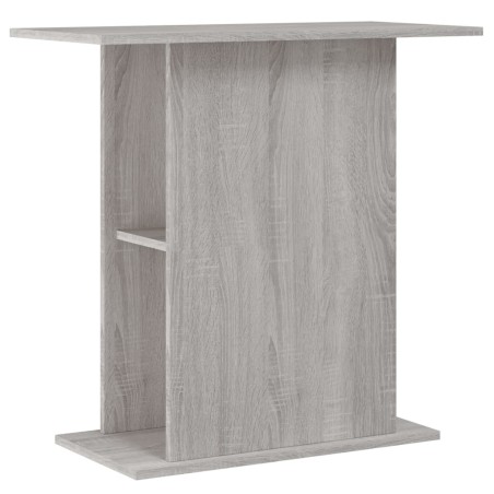 vidaXL Aquariumständer Grau Sonoma 75x36x72,5 cm Holzwerkstoff
