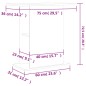 vidaXL Aquariumständer Grau Sonoma 75x36x72,5 cm Holzwerkstoff vidaXL Aquariumständer Grau Sonoma 75x36x72,5 cm Holzwerkstoff