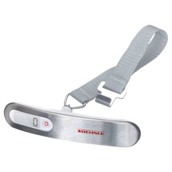 Soehnle Kofferwaage Tragbar Digital 50 kg Silbern