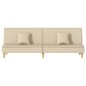 vidaXL Schlafsofa Creme Stoff vidaXL Schlafsofa Creme Stoff