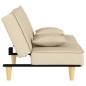 vidaXL Schlafsofa Creme Stoff vidaXL Schlafsofa Creme Stoff