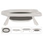 Bathroom Solutions Baby-Badewanne Faltbar Weiß und Grau Bathroom Solutions Baby-Badewanne Faltbar Weiß und Grau
