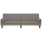 vidaXL Schlafsofa mit Armlehnen Taupe Stoff vidaXL Schlafsofa mit Armlehnen Taupe Stoff