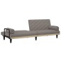 vidaXL Schlafsofa mit Armlehnen Taupe Stoff vidaXL Schlafsofa mit Armlehnen Taupe Stoff