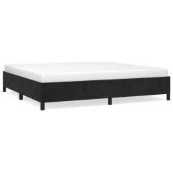 vidaXL Bettgestell Schwarz 200x200 cm Samt