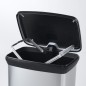 Curver Tretmülleimer Deco 50 L Silbern Curver Tretmülleimer Deco 50 L Silbern