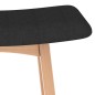 vidaXL Barhocker 2 Stk. Schwarz Stoff vidaXL Barhocker 2 Stk. Schwarz Stoff