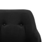 vidaXL Schaukelstuhl Schwarz Stoff vidaXL Schaukelstuhl Schwarz Stoff