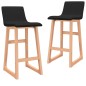 vidaXL Barhocker 2 Stk. Schwarz Stoff vidaXL Barhocker 2 Stk. Schwarz Stoff