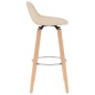 vidaXL Barhocker 2 Stk. Creme Stoff vidaXL Barhocker 2 Stk. Creme Stoff