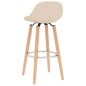 vidaXL Barhocker 2 Stk. Creme Stoff vidaXL Barhocker 2 Stk. Creme Stoff