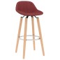 vidaXL Barhocker 2 Stk. Weinrot Stoff vidaXL Barhocker 2 Stk. Weinrot Stoff