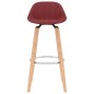 vidaXL Barhocker 2 Stk. Weinrot Stoff vidaXL Barhocker 2 Stk. Weinrot Stoff