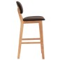 vidaXL Barhocker 2 Stk. Braun Stoff vidaXL Barhocker 2 Stk. Braun Stoff