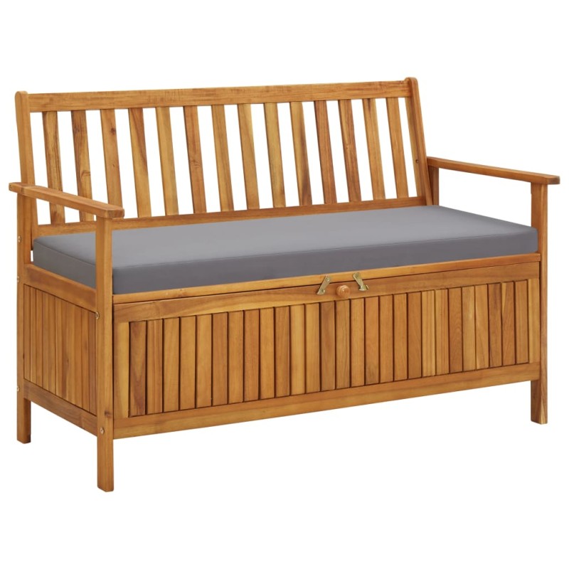 vidaXL Gartenbank mit Stauraum 120 cm Massivholz Akazie vidaXL Gartenbank mit Stauraum 120 cm Massivholz Akazie