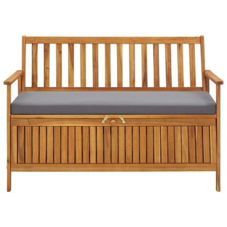 vidaXL Gartenbank mit Stauraum 120 cm Massivholz Akazie