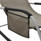 vidaXL Sonnenliege Textilene Taupe und Grau vidaXL Sonnenliege Textilene Taupe und Grau